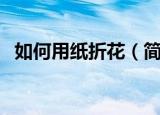 如何用纸折花（简单的花朵手工折纸教程）