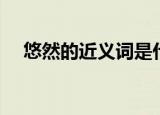 悠然的近义词是什么（悠然有啥近义词）