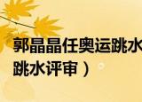 郭晶晶任奥运跳水评审主持人（郭晶晶任奥运跳水评审）