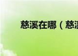 慈溪在哪（慈溪为什么叫这个名字）