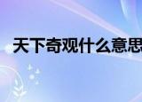 天下奇观什么意思（天下奇观是什么意思）
