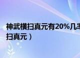 神武横扫真元有20%几率速率增加10%是什么意思（神武横扫真元）
