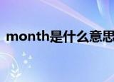 month是什么意思中文（month是何意思）