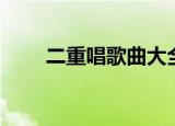 二重唱歌曲大全简谱（二重唱歌曲）