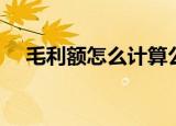 毛利额怎么计算公式（毛利率计算公式）