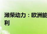 潍柴动力：欧洲能源价格上涨影响相关业务盈利