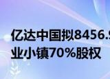 亿达中国拟8456.95万元出售长沙亿达智造产业小镇70%股权