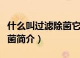 什么叫过滤除菌它的基本原理是什么（过滤除菌简介）