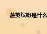 落英缤纷是什么意思（落英缤纷释义）