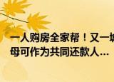 一人购房全家帮！又一城推出住房公积金新规，降首付、父母可作为共同还款人…