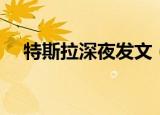 特斯拉深夜发文（特斯拉再次深夜发声）