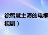 徐智慧主演的电视剧叫什么（徐智慧主演的电视剧）