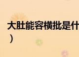 大肚能容横批是什么（大肚能容的横批是什么）