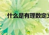 什么是有理数定义（有理数定义是什么）