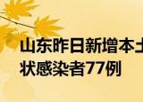 山东昨日新增本土确诊病例13例、本土无症状感染者77例