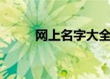网上名字大全（比较好听的网名）