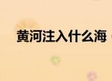黄河注入什么海（黄河水质的三大特点）