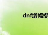dnf增幅提升表（dnf增幅）