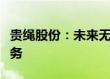 贵绳股份：未来无计划从事或拓展与酒相关业务