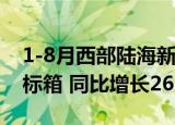 1-8月西部陆海新通道班列运输货物49.86万标箱 同比增长26.8%