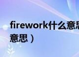 firework什么意思中文歌词（firework什么意思）