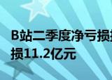 B站二季度净亏损扩大至20亿元，上年同期亏损11.2亿元