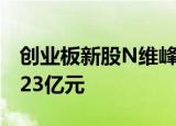 创业板新股N维峰收盘涨11.36% 首日成交9.23亿元