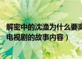 解密中的沈渔为什么要离开容金珍（她最后去哪了 了解一下电视剧的故事内容）