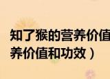 知了猴的营养价值和功效与作用（知了猴的营养价值和功效）