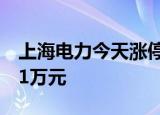 上海电力今天涨停 两机构合计净卖出8536.51万元