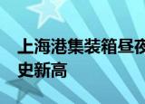 上海港集装箱昼夜吞吐量首破16万TEU 创历史新高