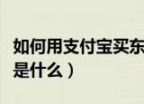 如何用支付宝买东西（用支付宝买东西的步骤是什么）