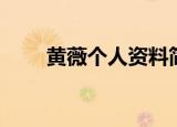 黄薇个人资料简介（黄薇人物介绍）