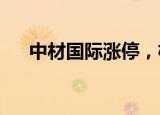 中材国际涨停，机构龙虎榜上出现分歧