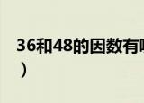36和48的因数有哪些数（48的因数有哪些数）