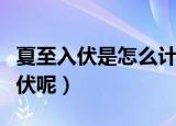 夏至入伏是怎么计算的（夏至的第几天开始入伏呢）
