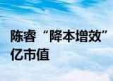 陈睿“降本增效”未见成效， B站一日蒸发百亿市值