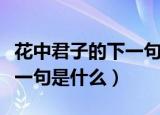 花中君子的下一句是什么（关于花中君子的下一句是什么）