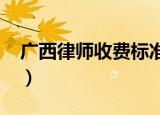 广西律师收费标准2022（广西律师收费标准）