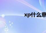 xp什么意思（xp啥意思）