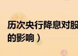 历次央行降息对股市的影响（央行降息对股市的影响）