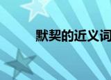 默契的近义词（这里有具体详情）
