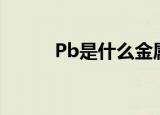 Pb是什么金属（pb是什么金属）