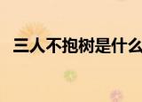 三人不抱树是什么意思（三人不抱树释义）
