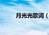 月光光歌词（月光光完整版歌词）
