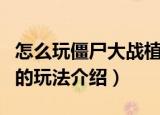 怎么玩僵尸大战植物大战僵尸（植物大战僵尸的玩法介绍）