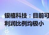 银禧科技：目前可降解塑料占公司总收入和净利润比例均极小