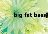 big fat bass翻译（big fat bass）