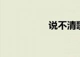 说不清歌曲（说不清）