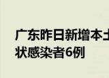 广东昨日新增本土确诊病例25例和本土无症状感染者6例